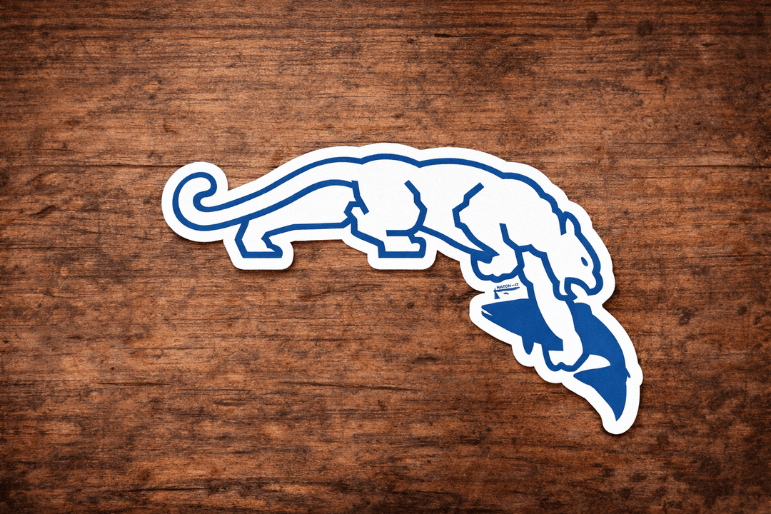 Cougar - Trout Digger White Sticker - Stickers - Fly Fish Food