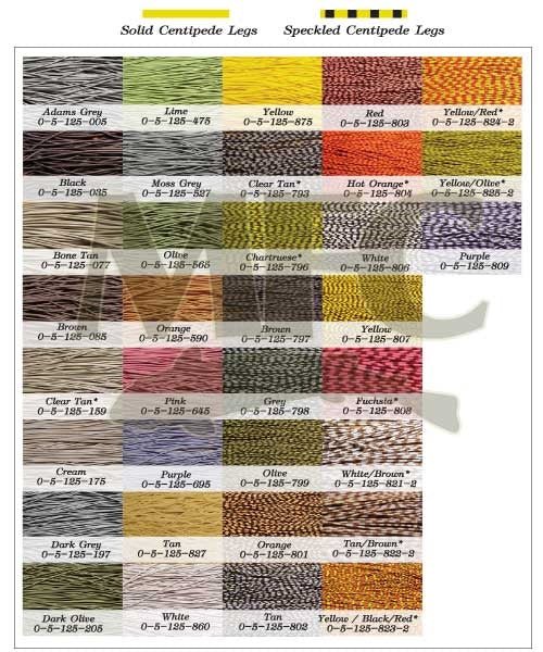 Speckled Centipede Legs - Synthetic Fibers &amp; Flash - Fly Fish Food