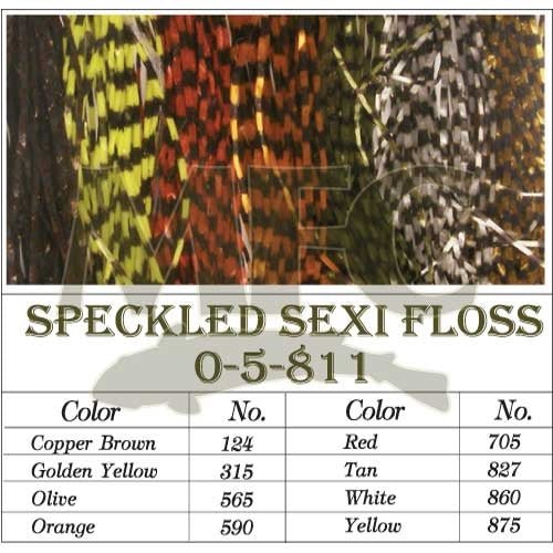 Barred Sexi Floss - Synthetic Fibers & Flash - Fly Fish Food
