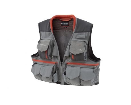 Simms - Guide Fishing Vest - Steel - Packs &amp; Bags - Fly Fish Food