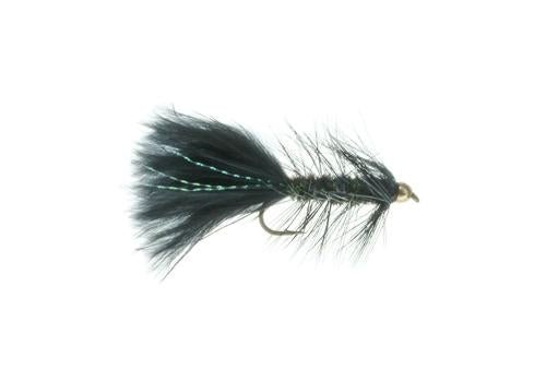 Gold Bead Wooly Bugger Peacock &amp; Grizzly - Flies - Fly Fish Food