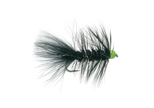 Hot Bead Bugger Black/Chartreuse - Flies - Fly Fish Food