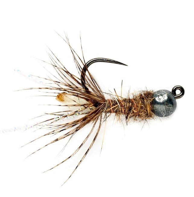 Peeping Caddis Jig - Cream - Barbless - Flies - Fly Fish Food