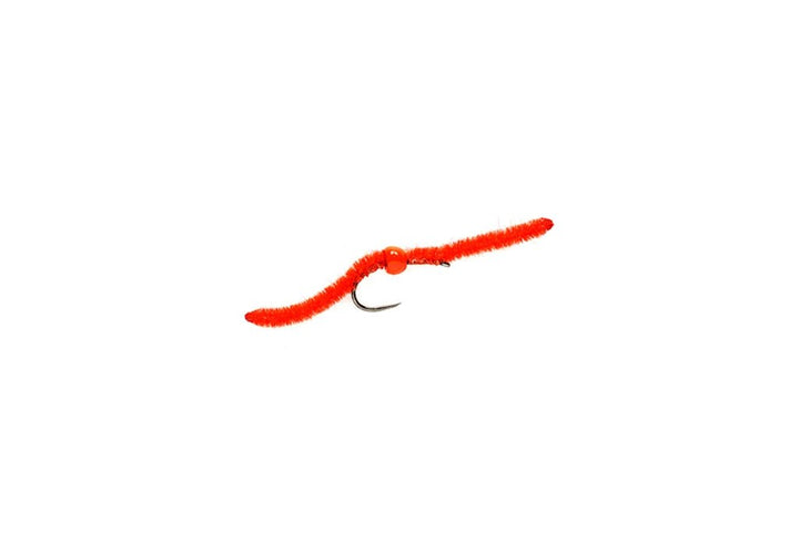 TUNGSTEN BELLY WORM RED BARBLESS - Flies - Fly Fish Food