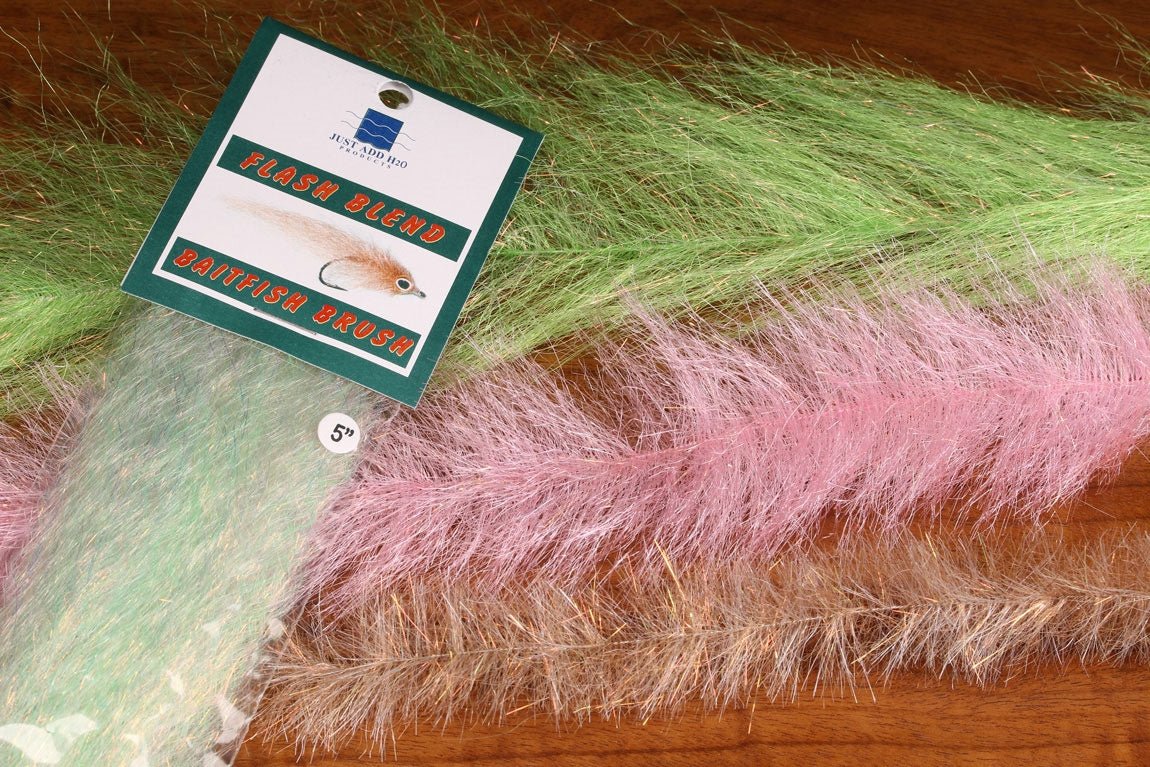 Flash Blend Baitfish Brush - Synthetic Fibers & Flash - Fly Fish Food
