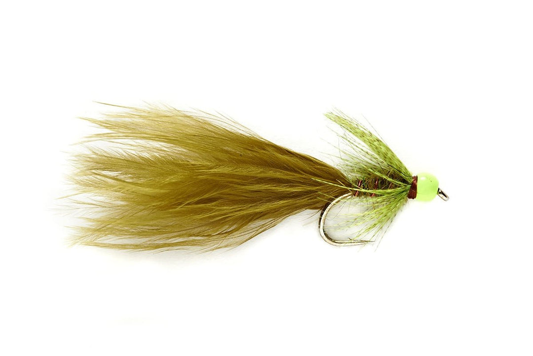 Hothead Damsel Chartreuse Bead - Flies - Fly Fish Food
