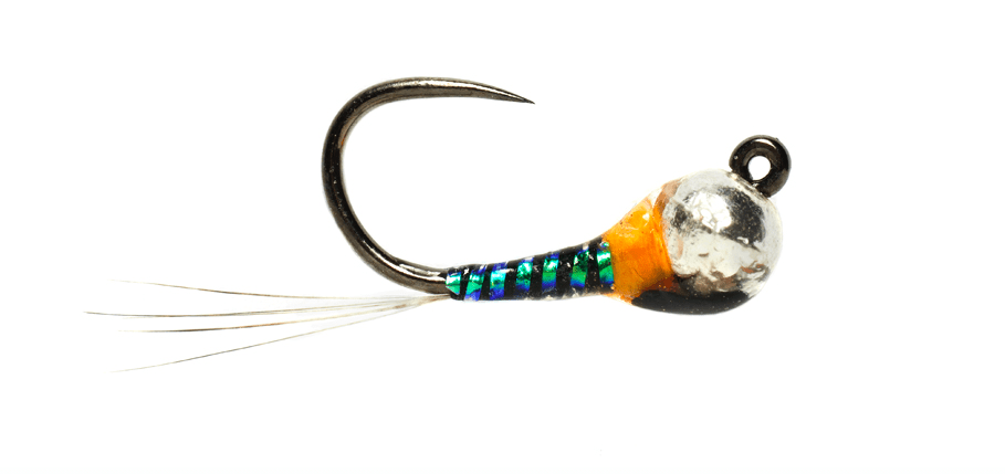 Tungsten Bomb Pearl &amp; Orange Jig - Flies - Fly Fish Food