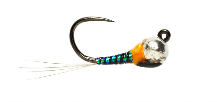 Tungsten Bomb Pearl &amp; Orange Jig - Flies - Fly Fish Food