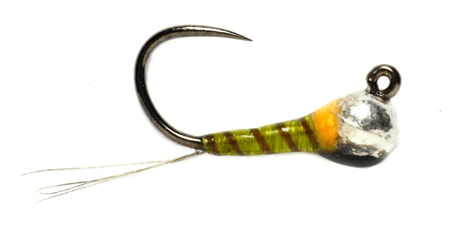 Tungsten Bomb Olive Hot Spot Jig - Flies - Fly Fish Food
