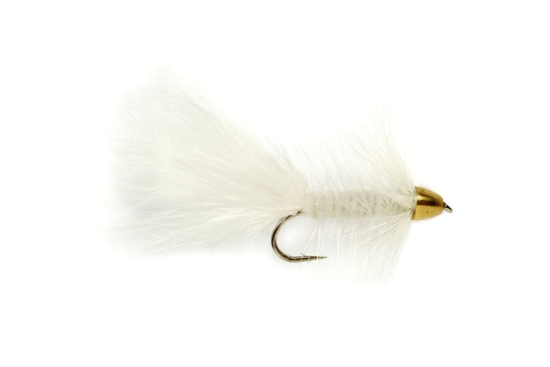 Cone Head Wooly Bugger White - Flies - Fly Fish Food