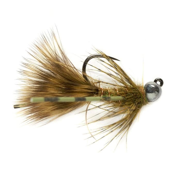 Tungsten Jig Bugger - Olive - Barbless - Flies - Fly Fish Food