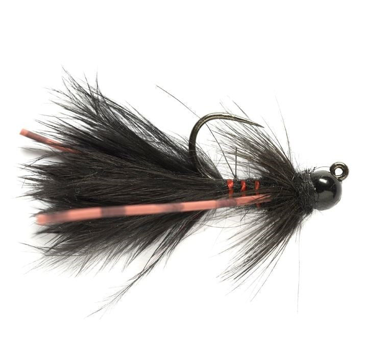 Tungsten Jig Bugger - Black - Barbless - Flies - Fly Fish Food
