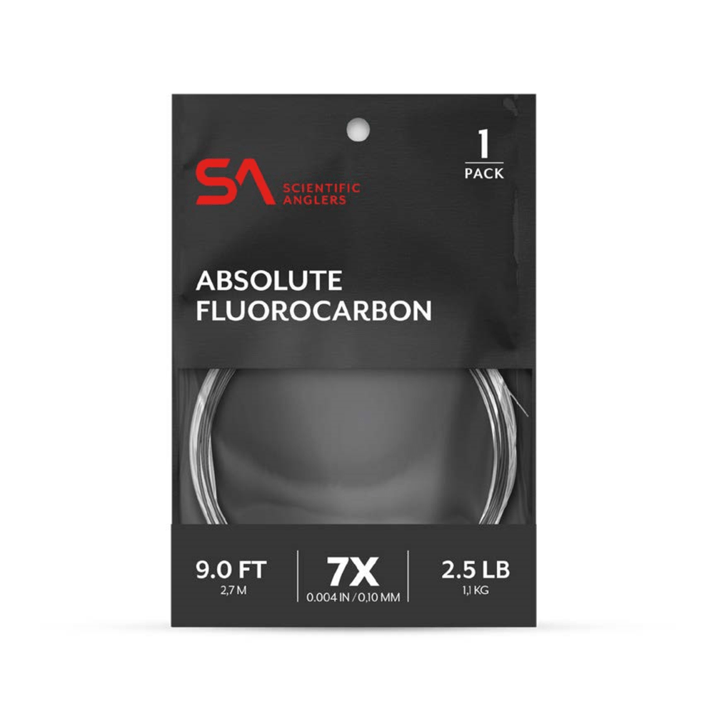 Scientific Anglers Absolute Fluorocarbon Leader - 9' - Tippet, Leader & Accessories - Fly Fish Food
