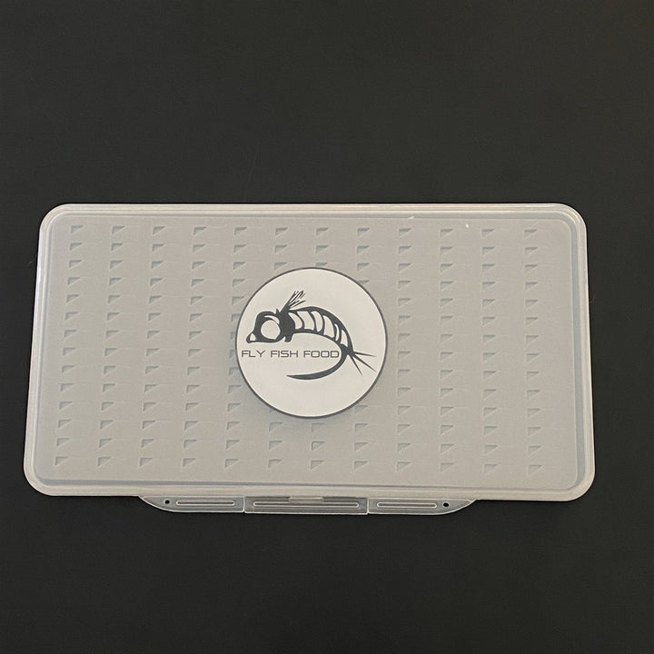 FLY FISH FOOD LOGO FLY BOX, SUPER SLIM - EASY GRIP FOAM - LARGE - Fly Boxes - Fly Fish Food
