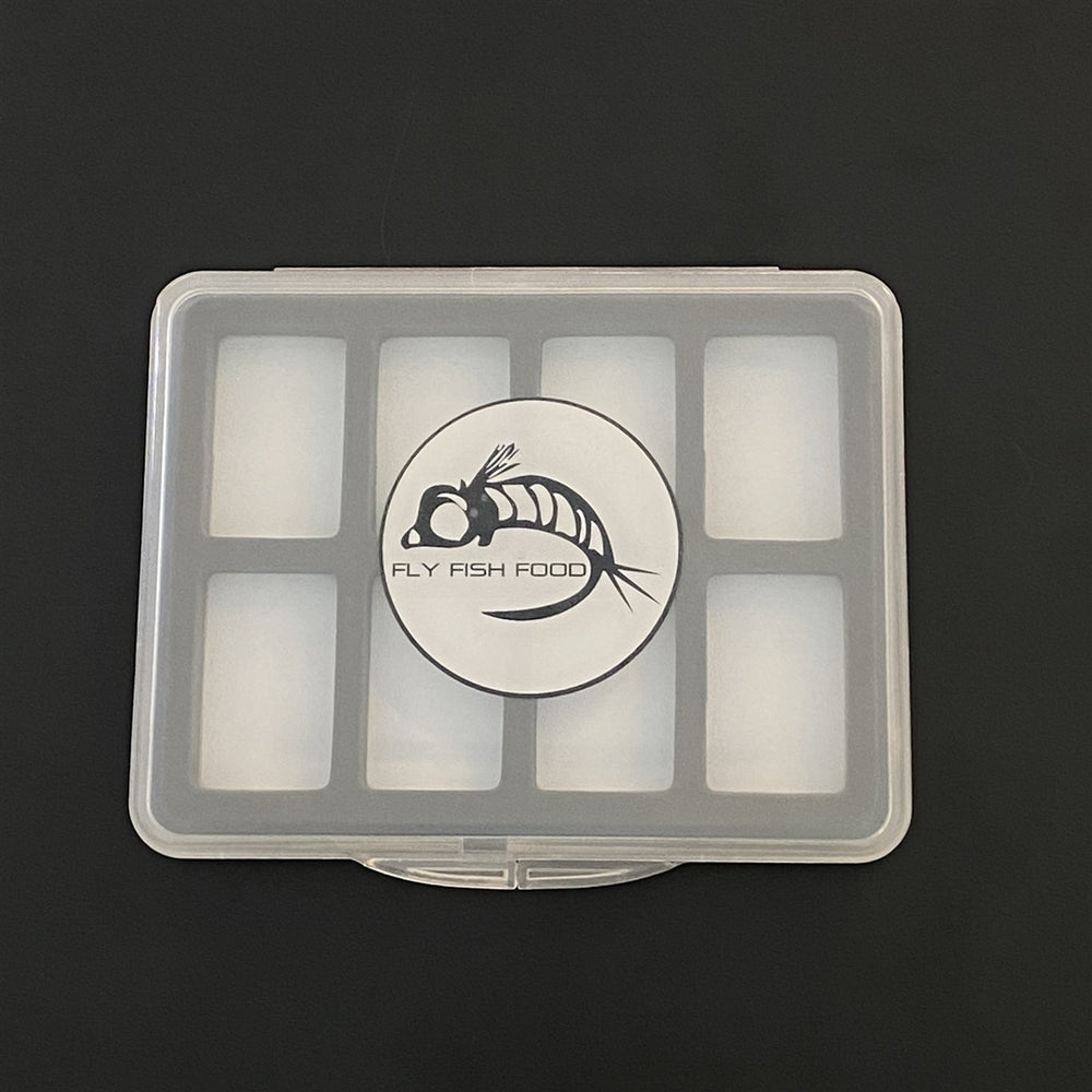 FLY FISH FOOD LOGO FLY BOX, SUPER SLIM - 8 MAGNETIC COMPARTMENTS - SMALL - Fly Boxes - Fly Fish Food