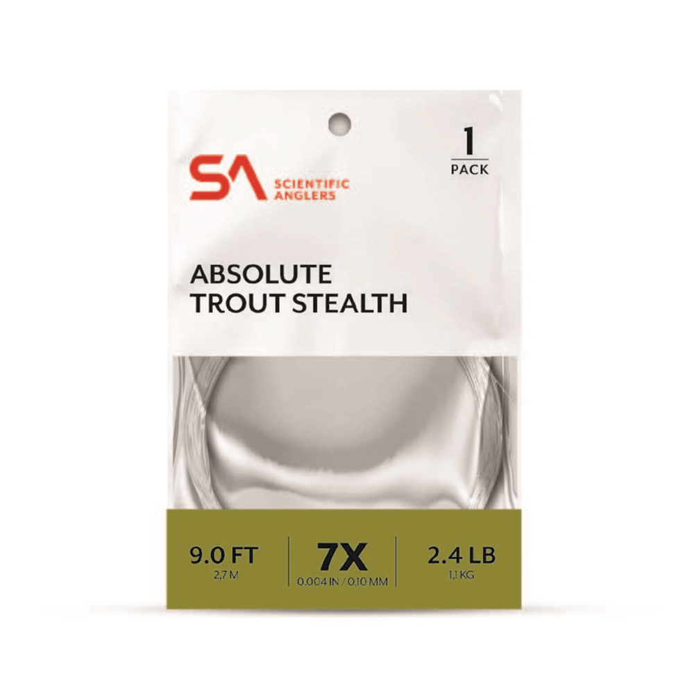 Scientific Anglers Absolute Trout Stealth Leader - 9' - Tippet, Leader & Accessories - Fly Fish Food