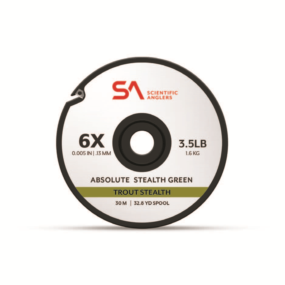 Scientific Anglers Absolute Stealth Green Trout Stealth Tippet - 30m - Tippet, Leader & Accessories - Fly Fish Food