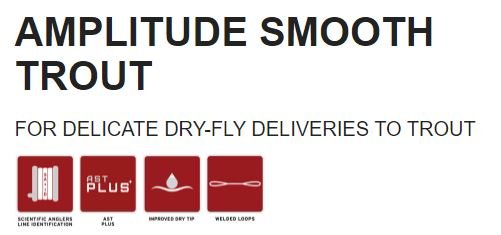 Scientific Anglers Amplitude Smooth Trout Taper Fly Line - Fly Lines - Fly Fish Food