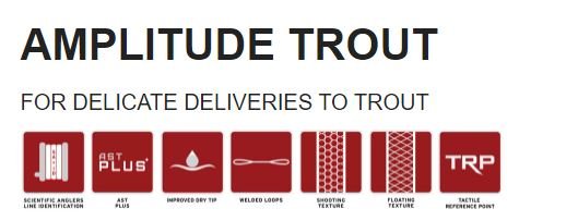 Scientific Anglers Amplitude Trout Fly Line - Blue/Bamboo/Blue Heron - Fly Lines - Fly Fish Food