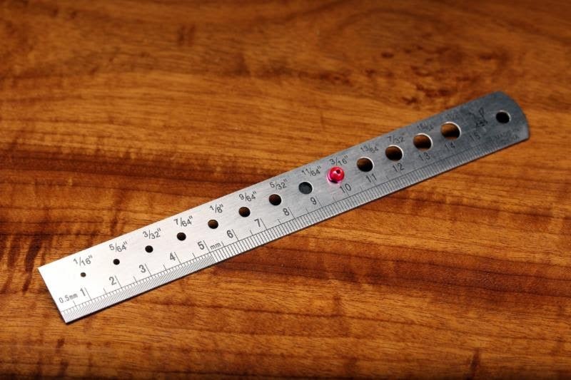 Bead Sizer & Measuring Ruler - Tools & Vises - Fly Fish Food