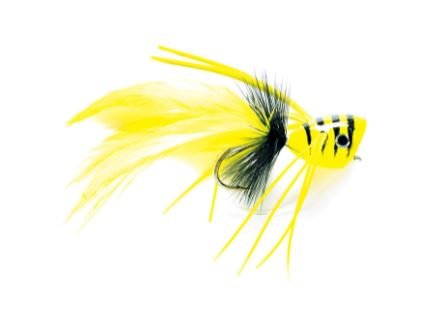 Bass Popper Chartreuse - Flies - Fly Fish Food