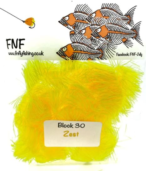 FNF Block Jelly Fritz 30 mm - Chenille - Fly Fish Food