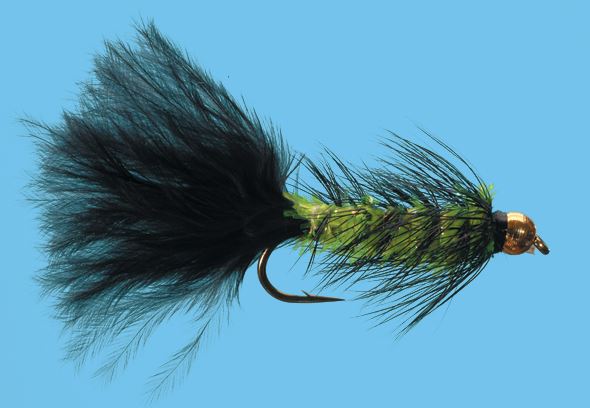 Bead Head Krystal Body Bugger - Olive - Flies - Fly Fish Food