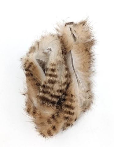 Brown Barred Magnum Rabbit Strips - Hair &amp; Fur - Fly Fish Food