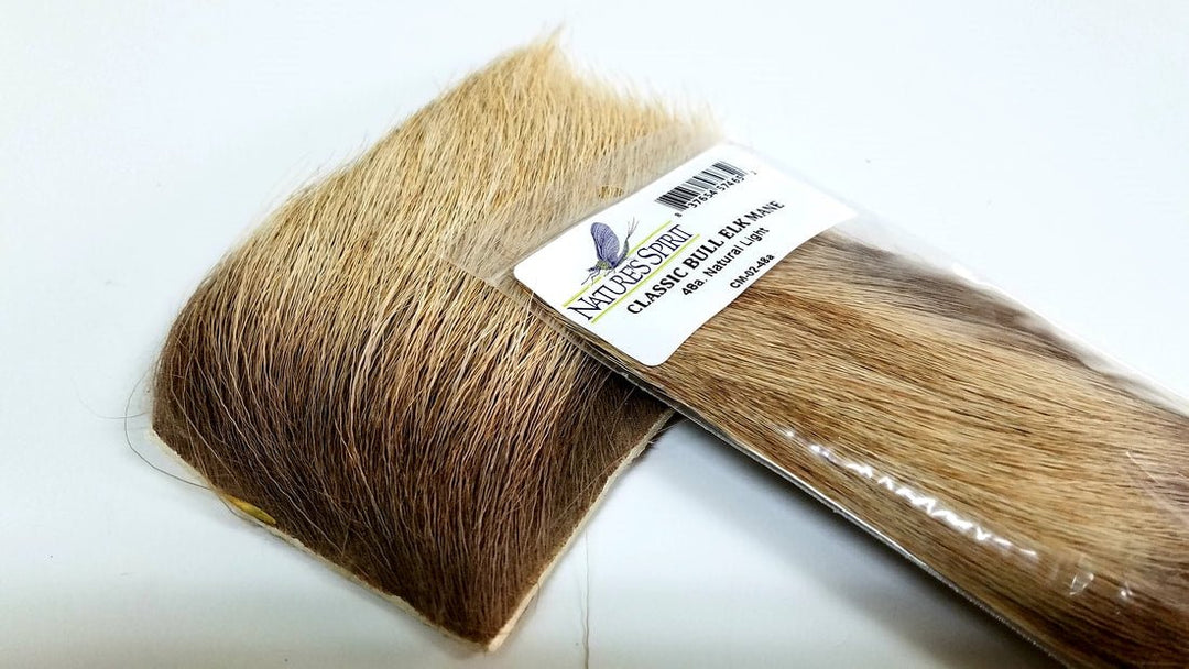 Classic Bull Elk Mane 3x4 Large Patch - Hair &amp; Fur - Fly Fish Food