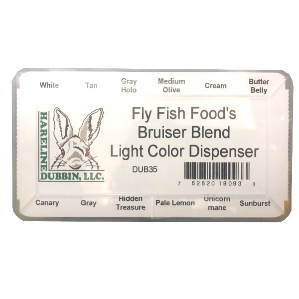 Bruiser Blend Light Colors Dispenser - Dubbing - Fly Fish Food