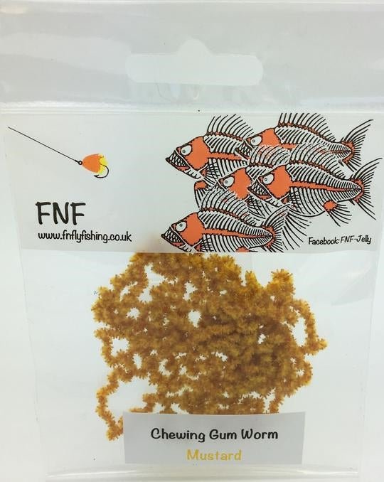 FNF 3mm Chewing Gum Worm Chenille - Chenille - Fly Fish Food