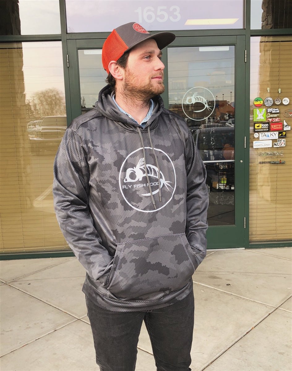 Fly Fish Food Camo Logo Hoodie (Lightweight) - Apparel - Fly Fish Food