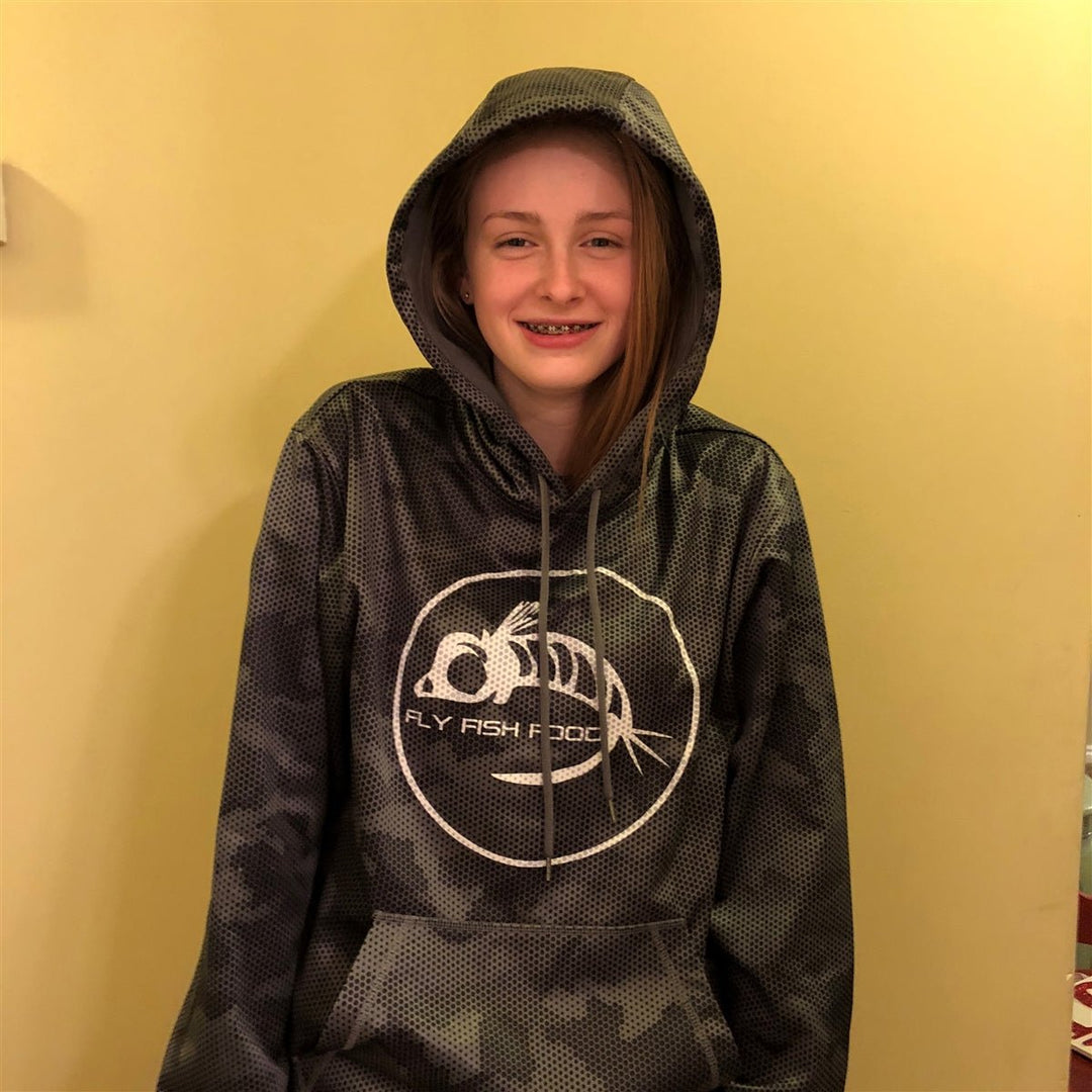 Fly Fish Food Camo Logo Hoodie (Lightweight) - Apparel - Fly Fish Food