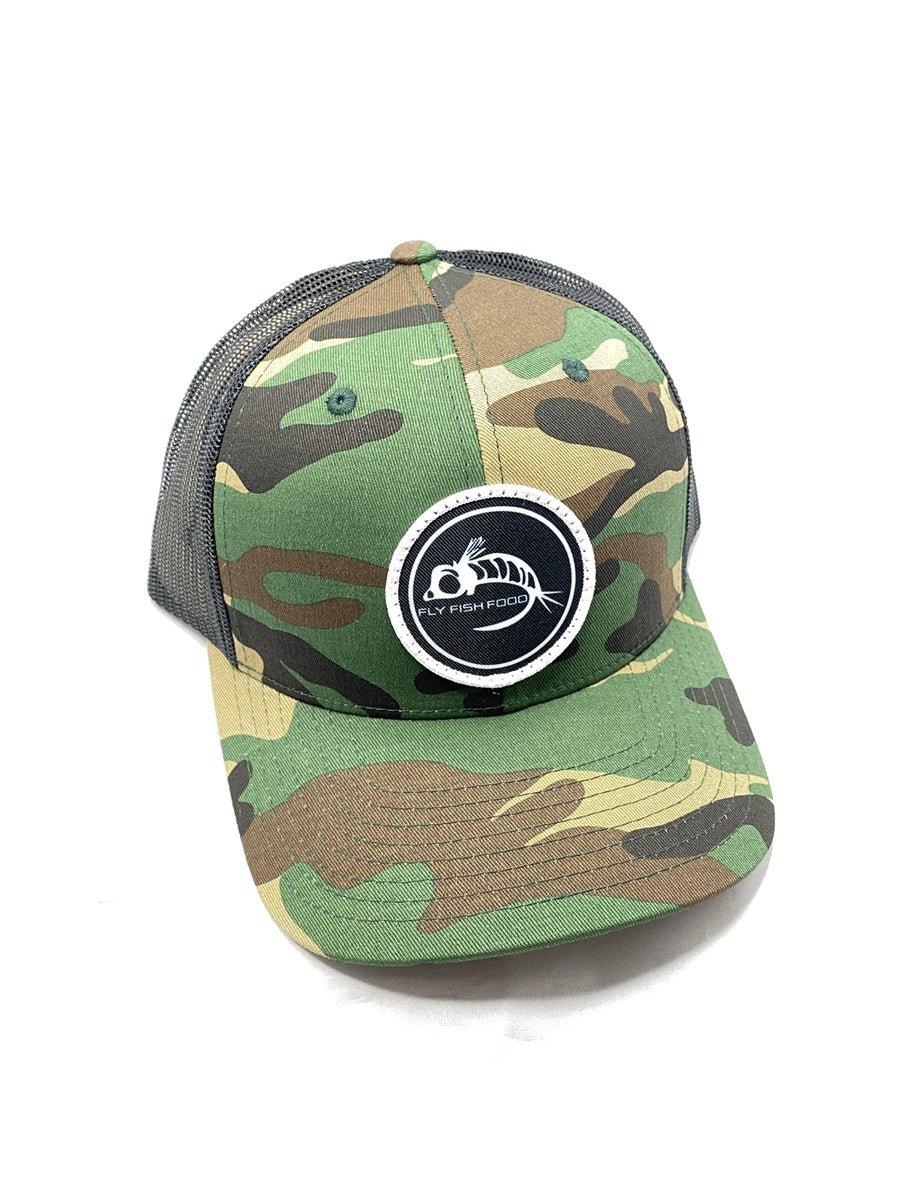Fly Fish Food Black Logo Hat - Camo - Hats - Fly Fish Food