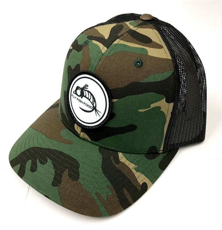 Fly Fish Food Logo Hat - Camo/Black - Hats - Fly Fish Food