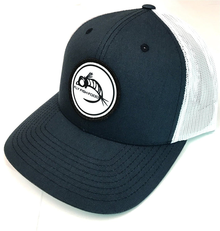 Fly Fish Food Logo Hat - Navy &amp; White - Hats - Fly Fish Food
