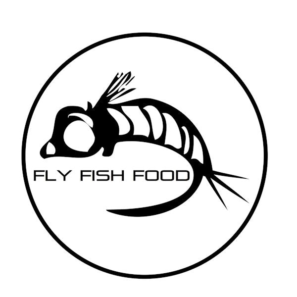 Fly Fish Food Sticker Black &amp; White 4" - Stickers - Fly Fish Food