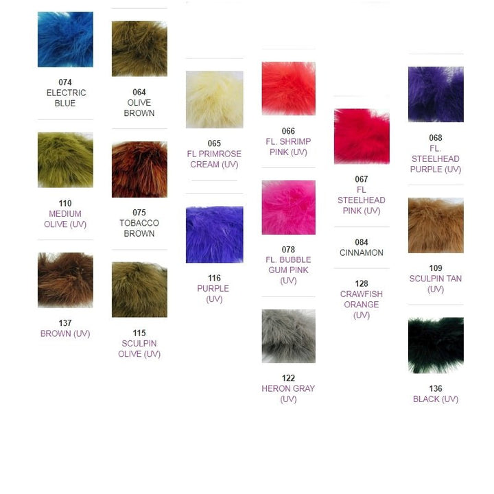 1oz Master Pack: Fish Hunter Premium Strung Marabou - Feathers &amp; Marabou - Fly Fish Food