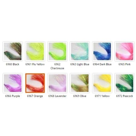 Dyed Pearl Flashabou - Synthetic Fibers & Flash - Fly Fish Food