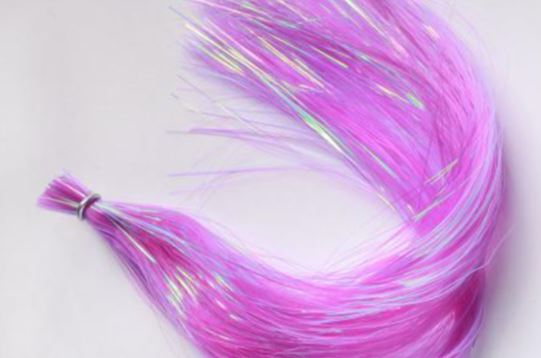 Dyed Pearl Flashabou - Synthetic Fibers &amp; Flash - Fly Fish Food