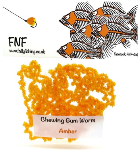 FNF 3mm Chewing Gum Worm Chenille - Chenille - Fly Fish Food