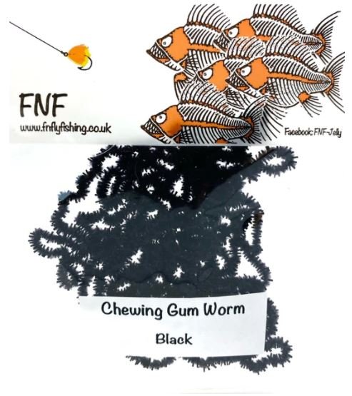 FNF 3mm Chewing Gum Worm Chenille - Chenille - Fly Fish Food