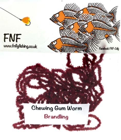 FNF 3mm Chewing Gum Worm Chenille - Chenille - Fly Fish Food