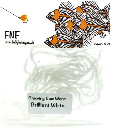 FNF 3mm Chewing Gum Worm Chenille - Chenille - Fly Fish Food