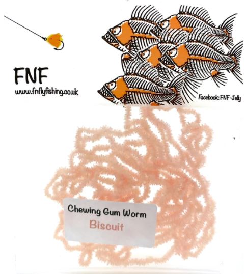 FNF 3mm Chewing Gum Worm Chenille - Chenille - Fly Fish Food