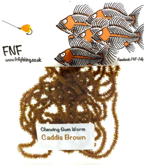 FNF 3mm Chewing Gum Worm Chenille - Chenille - Fly Fish Food