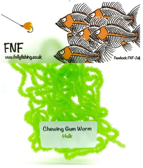 FNF 3mm Chewing Gum Worm Chenille - Chenille - Fly Fish Food