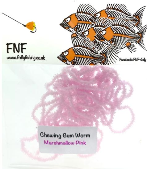 FNF 3mm Chewing Gum Worm Chenille - Chenille - Fly Fish Food