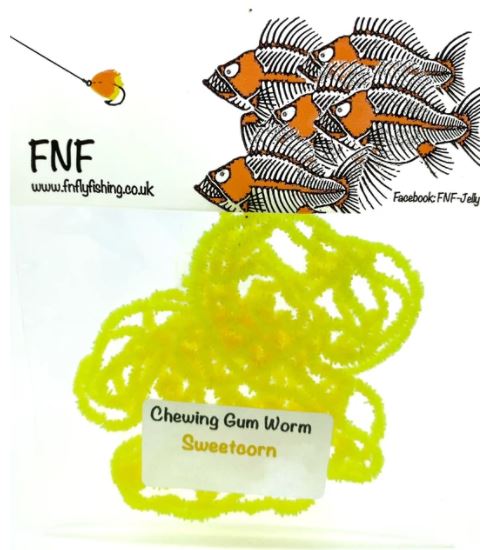 FNF 3mm Chewing Gum Worm Chenille - Chenille - Fly Fish Food