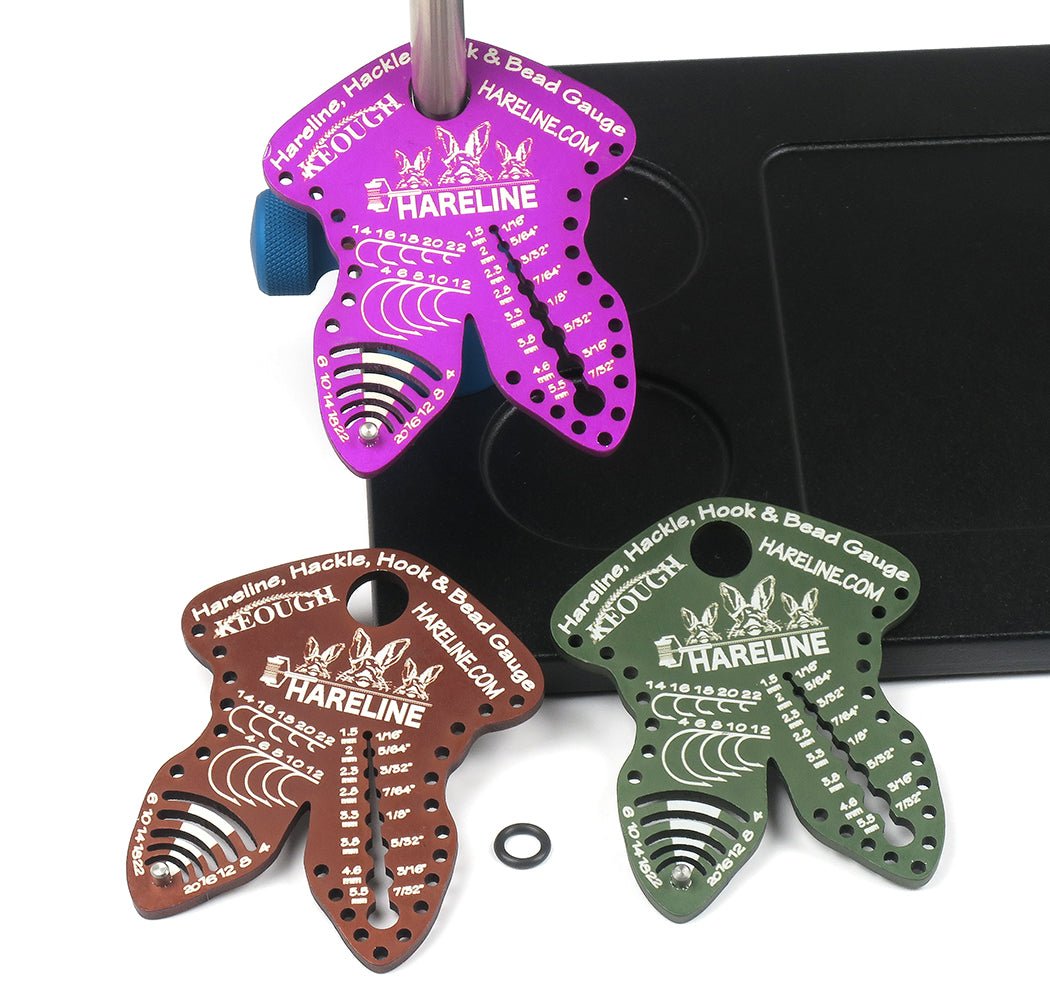 Hareline Hackle, Hook &amp; Bead Gauge - Fly Tying Accessories - Fly Fish Food